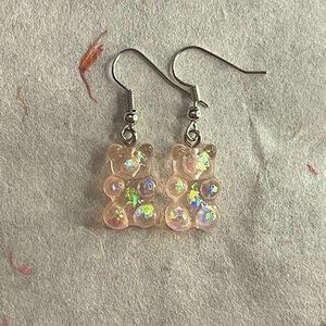 AOMU Korean Resin Gummy Bear Earrings